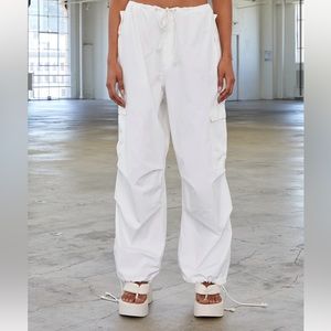 Local European Parachute Pants in White
